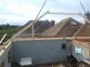 2 storey extension with new attic trusses being installed by DKM Consultants